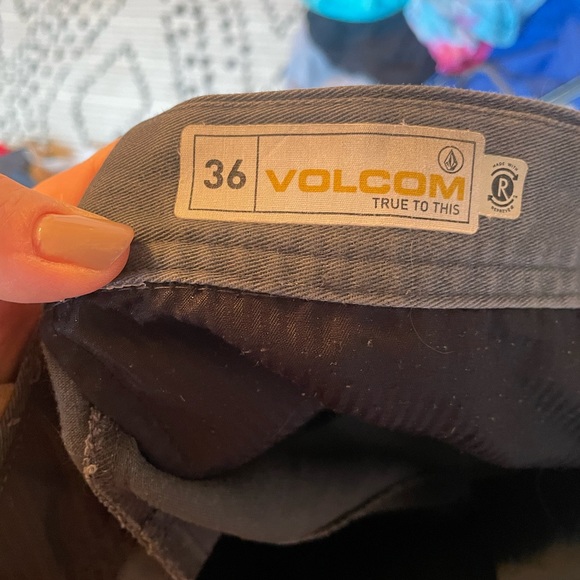Volcom mens pants grey size 36 slim - Picture 3 of 4